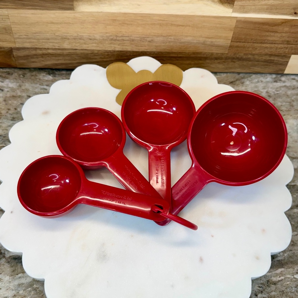 KitchenAid Red Kitchen Tool Bundle โข Measuring Cups, Spoons & Wine Opener - Picture 4 of 7